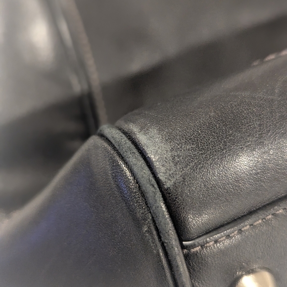 Coach  Black Leather Shoulder Bag Horsebit Vintage Authentic - Picture 11 of 13